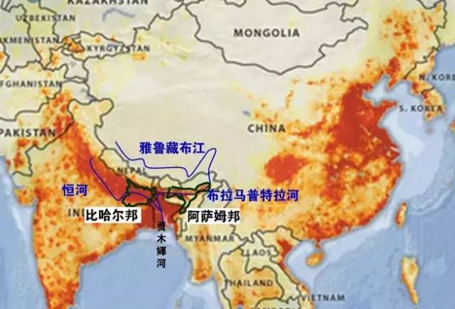 就是受布拉马普特拉河和恒河的影响